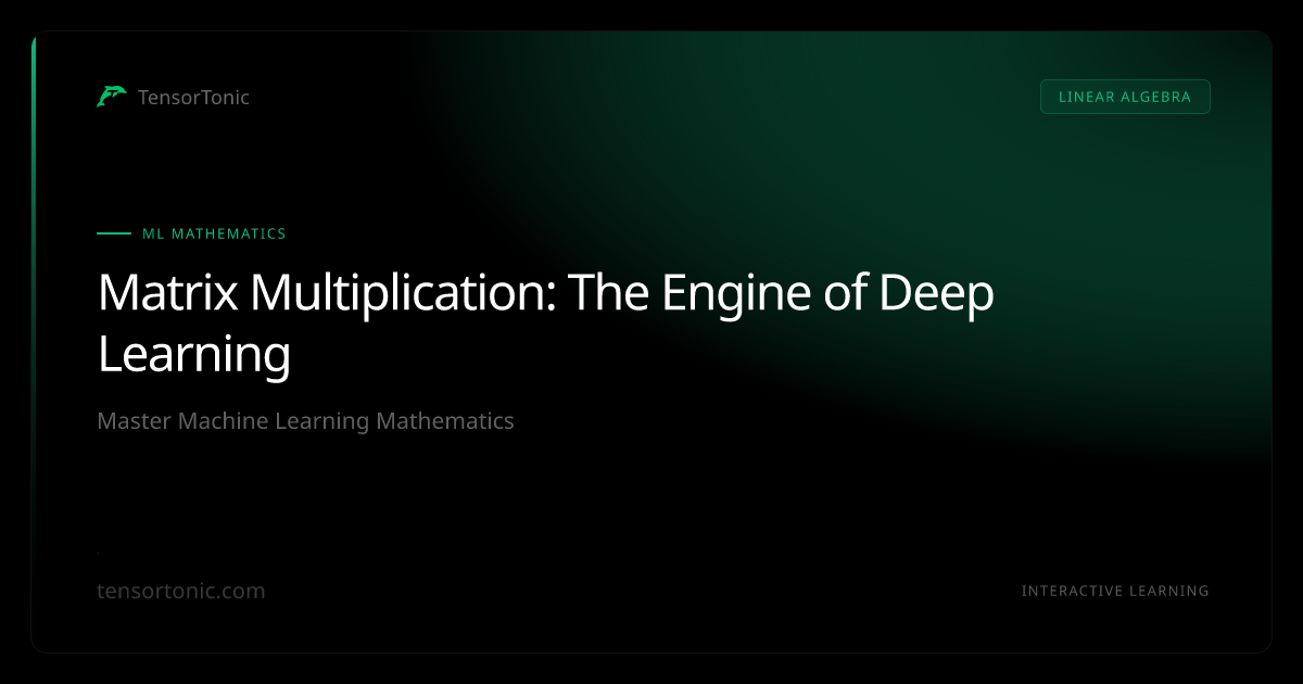 Matrix Multiplication: The Engine of Deep Learning | TensorTonic